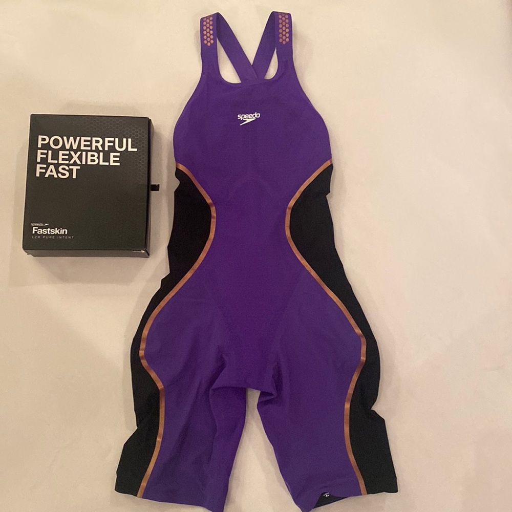 Speedo Fastskin LZR Pure Intent Kneeskin (Violet/Black)